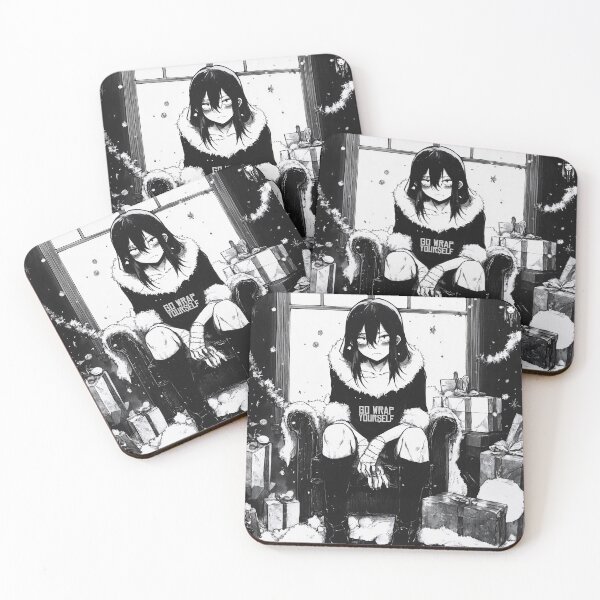 Item preview, go wrap yourself  2 – black and white christmas horror manga anime girl designed and sold by ForsakenFrames.