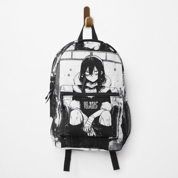 Item preview, go wrap yourself 2 – black and white christmas horror manga anime girl designed and sold by ForsakenFrames.