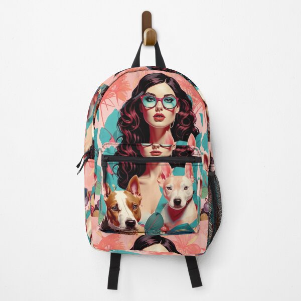 Item preview, Girl with a dog in a mysterious forest. designed and sold by Natalia-Vlad.