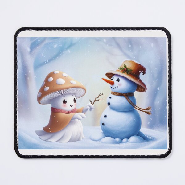 Item preview, Mushroom Ghost building Snowman designed and sold by NSEAdventures.