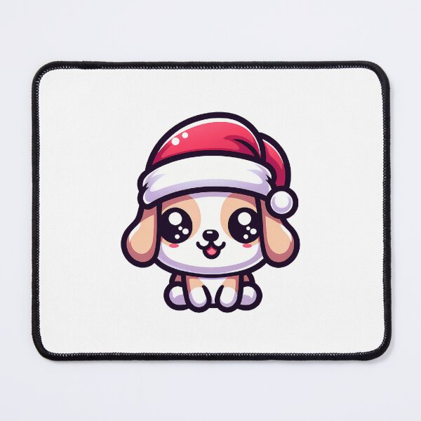 Item preview, KAWAII SANTA DOG designed and sold by KONFRANstyle.