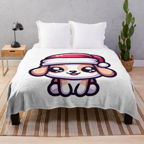 Item preview, KAWAII SANTA DOG designed and sold by KONFRANstyle.