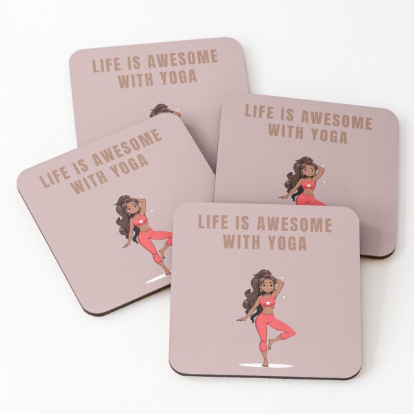 Item preview, LIFE IS AWESOME WITH YOGA designed and sold by La Loca.