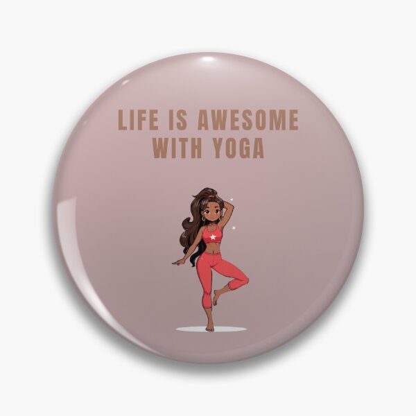 Item preview, LIFE IS AWESOME WITH YOGA designed and sold by La Loca.