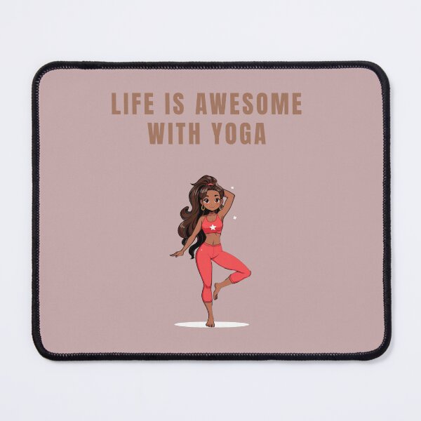 Item preview, LIFE IS AWESOME WITH YOGA designed and sold by La Loca.
