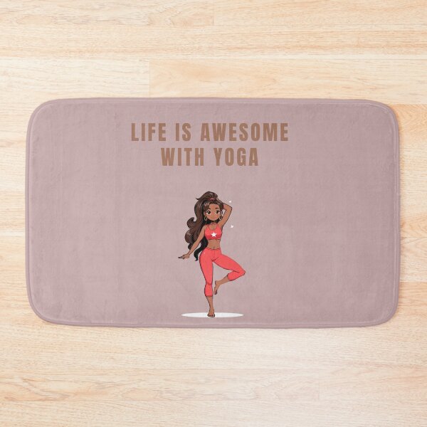 Item preview, LIFE IS AWESOME WITH YOGA designed and sold by La Loca.