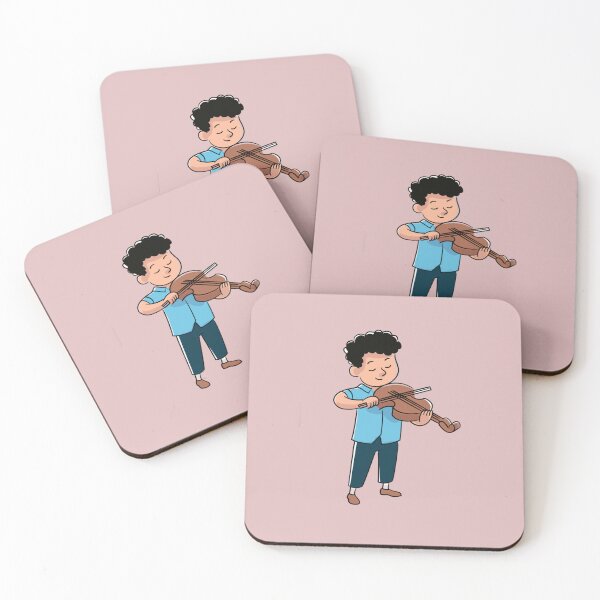 Item preview, Little Boy Playing the Violin - Musical Art Illustration designed and sold by nada-art.
