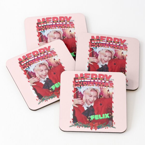 Item preview, Stray Kids Felix Christmas Collage: Festive Kpop Cheer designed and sold by AJUNICE STUDIO.