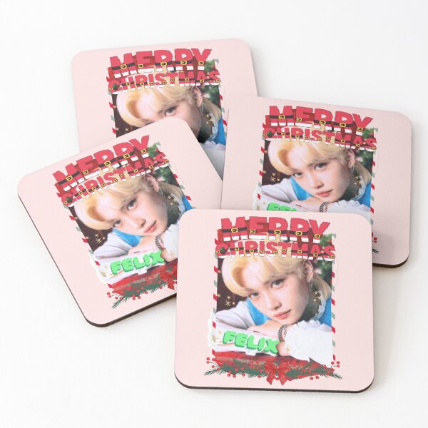 Item preview, Stray Kids Felix Christmas Collage: Festive Kpop Cheer designed and sold by AJUNICE STUDIO.
