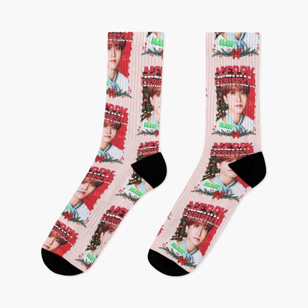Item preview, Stray Kids Han Christmas Collage: Festive Kpop Cheer designed and sold by AJUNICE STUDIO.