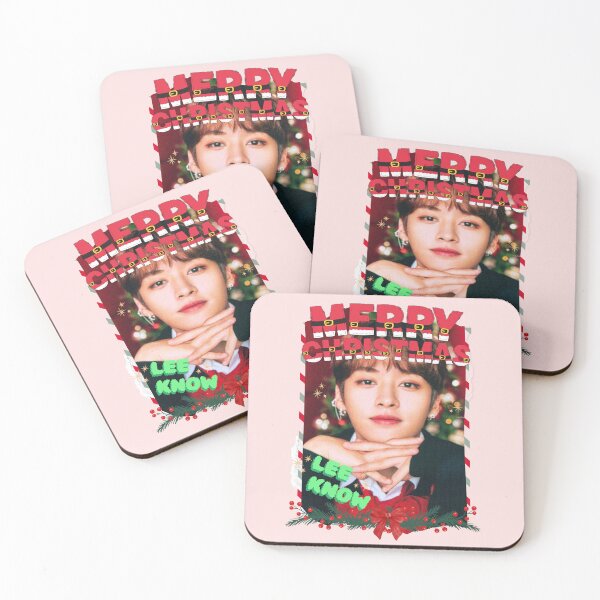 Item preview, Stray Kids Lee Know Christmas Collage: Festive Kpop Cheer designed and sold by AJUNICE STUDIO.