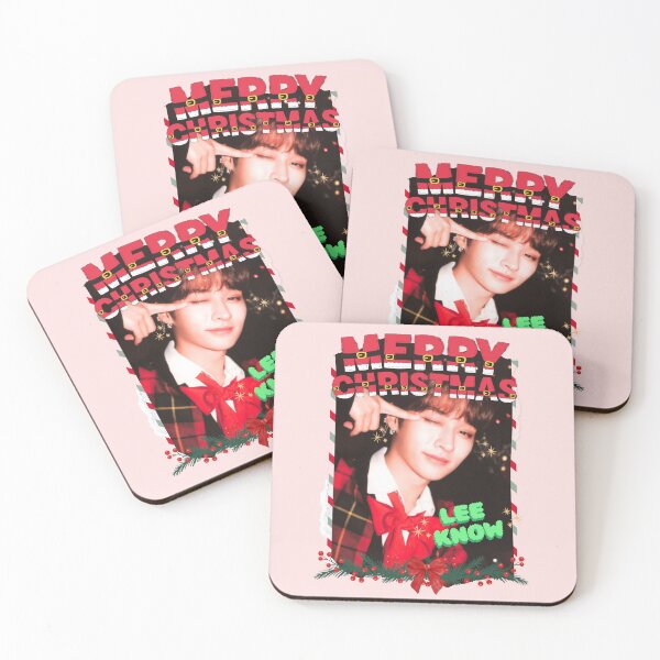 Item preview, Stray Kids Lee KnowChristmas Collage: Festive Kpop Cheer designed and sold by AJUNICE STUDIO.