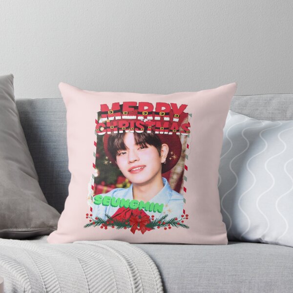 Item preview, Stray Kids Seungmin Christmas Collage: Festive Kpop Cheer designed and sold by AJUNICE STUDIO.