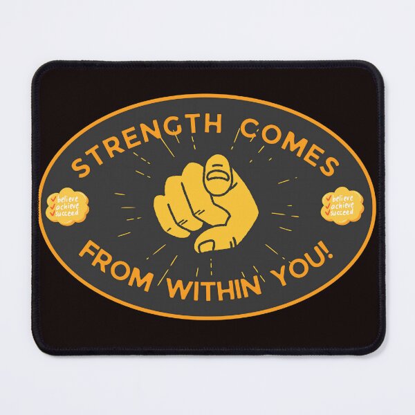 Item preview, Empowerment Sticker: Strength Comes From Within designed and sold by Shabby Script Archive | Digital Designer .