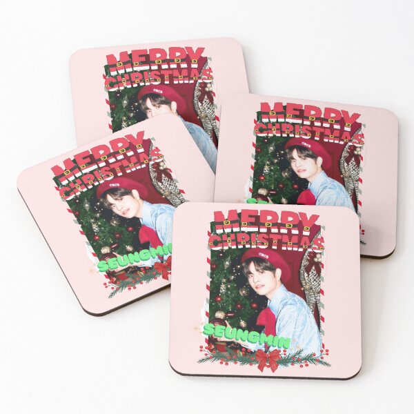 Item preview, Stray Kids Seungmin Christmas Collage: Festive Kpop Cheer designed and sold by AJUNICE STUDIO.