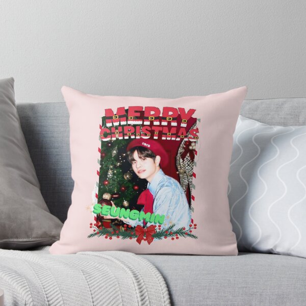 Item preview, Stray Kids Seungmin Christmas Collage: Festive Kpop Cheer designed and sold by AJUNICE STUDIO.