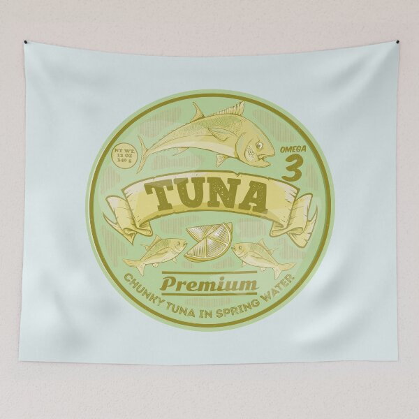 Item preview, Tuna fish can pop art designed and sold by piedaydesigns.