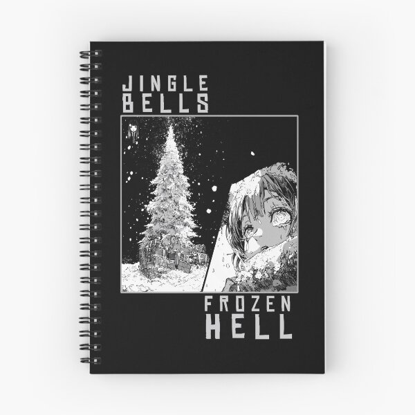 Item preview, Jingle Bells and Frozen Hell – black and white christmas horror manga anime girl designed and sold by ForsakenFrames.