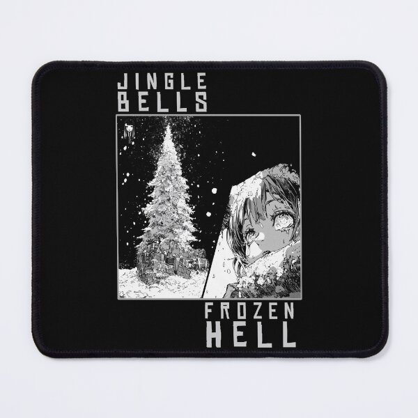 Item preview, Jingle Bells and Frozen Hell – black and white christmas horror manga anime girl designed and sold by ForsakenFrames.