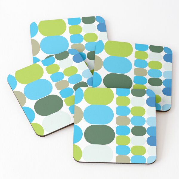 Item preview, blue green spots designed and sold by handmadehipsters.