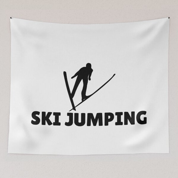Item preview, SKI JUMPING (2) - BLACK designed and sold by ArtsyCity.