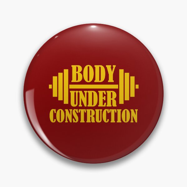 Item preview, Body Under Construction. Funny Gym Quote. Fitness Quote designed and sold by DesignHouse07.