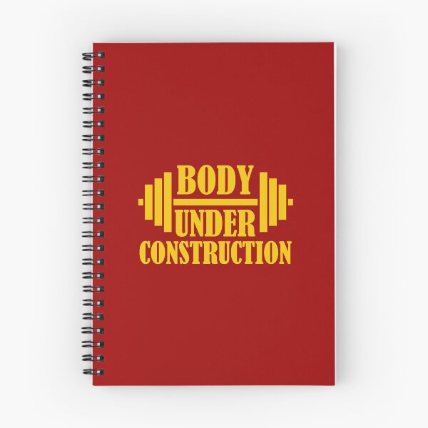 Item preview, Body Under Construction. Funny Gym Quote. Fitness Quote designed and sold by DesignHouse07.