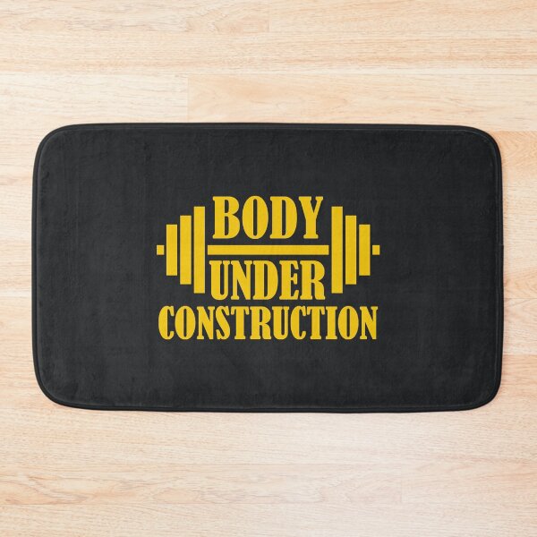 Item preview, Body Under Construction. Funny Gym Quote. Fitness Quote designed and sold by DesignHouse07.