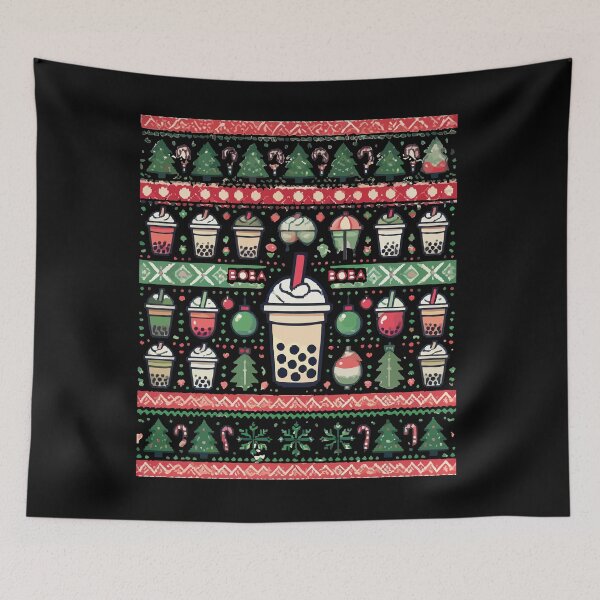 Item preview, Boba Christmas Sweater - Festive Holiday Bubble Tea  designed and sold by chantastical.