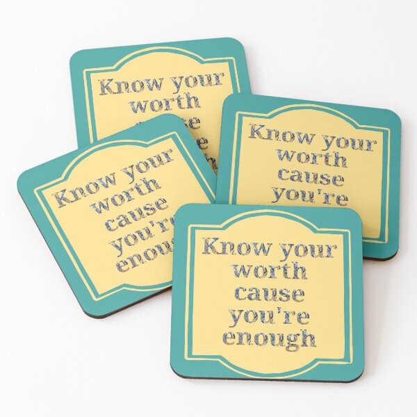 Item preview, Know your worth cause you're enough designed and sold by M-ArtStudio.