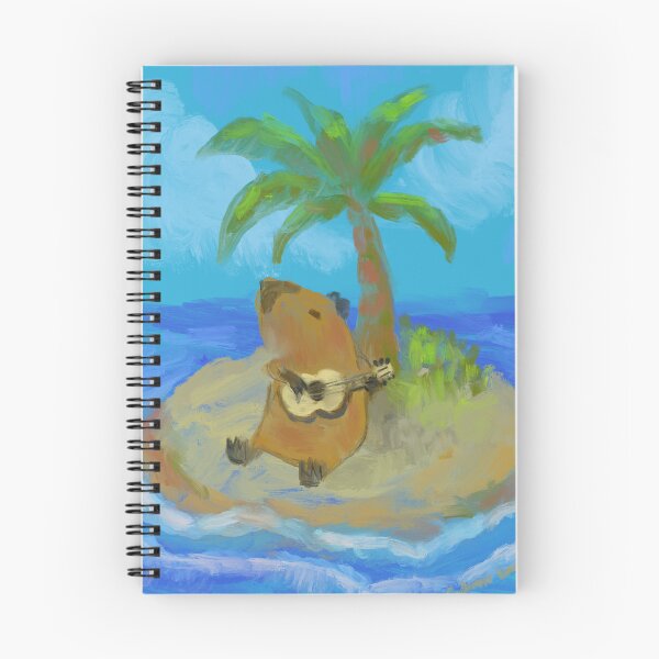 Item preview, capybara playing ukelele designed and sold by guilhernunes.