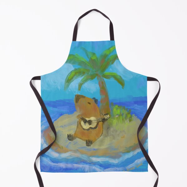 Item preview, capybara playing ukelele designed and sold by guilhernunes.