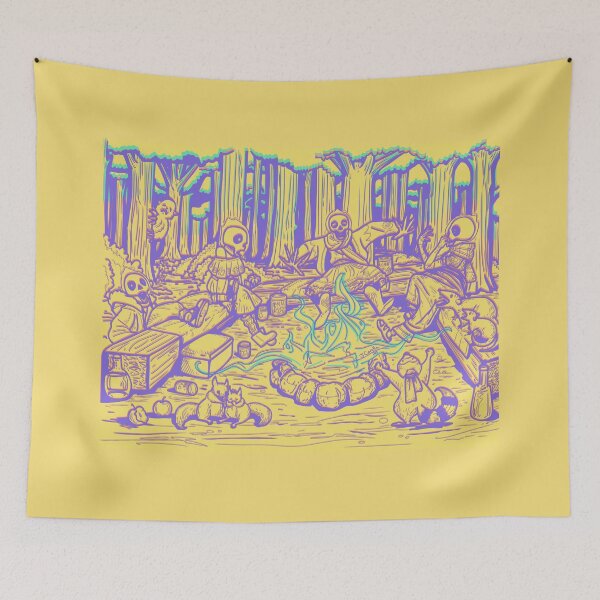 Item preview, Classic Campfire Scene Yellow Edit designed and sold by jcorella.