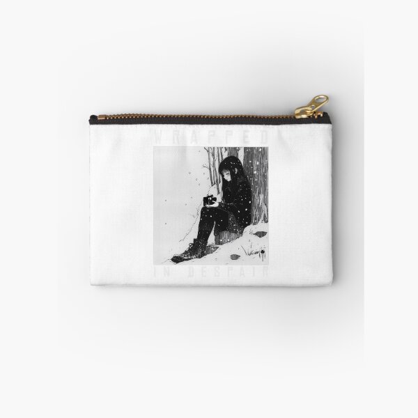 Item preview, Wrapped in Despair – black and white melancholic christmas winter manga anime girl designed and sold by ForsakenFrames.