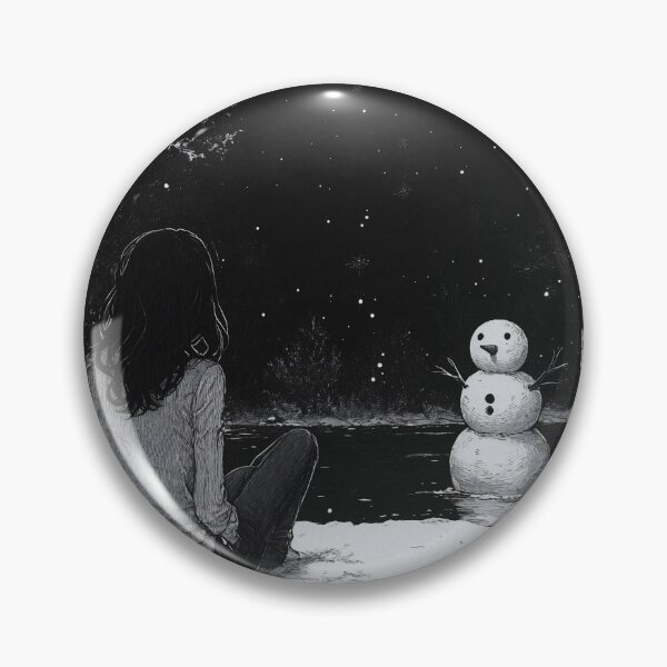 Item preview, humane connection – black and white melancholic christmas  manga anime girl designed and sold by ForsakenFrames.