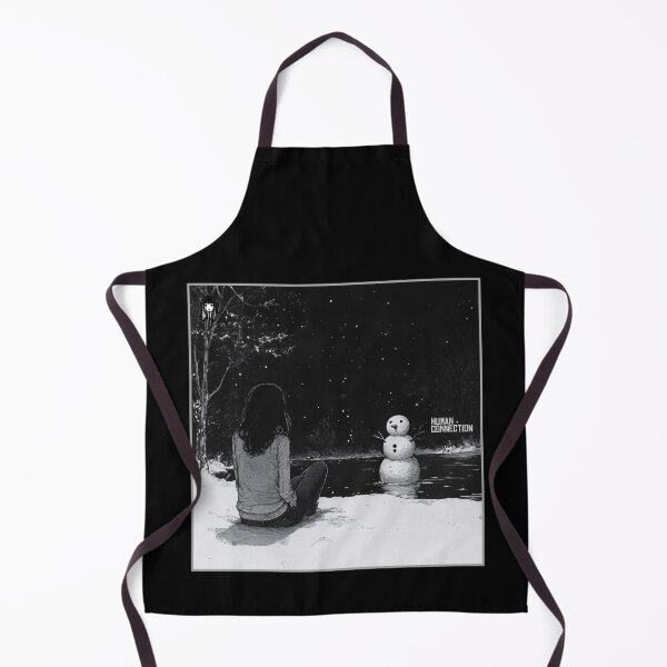 Item preview, humane connection – black and white melancholic christmas manga anime girl designed and sold by ForsakenFrames.