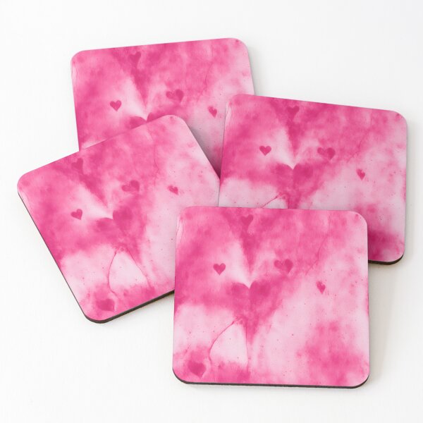 Item preview, #H108: Pink Paint Stamp Heart Passion Hearts Pattern designed and sold by FarStarL33.
