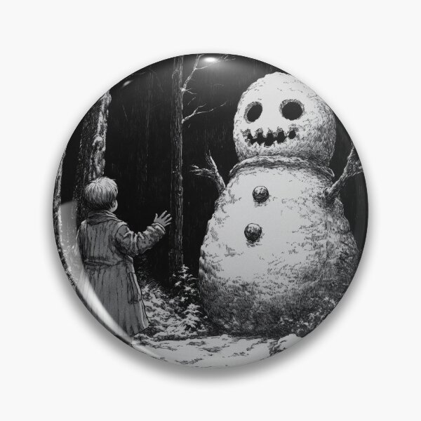 Item preview, Perfectly Normal Snowman – black and white christmas horror manga anime girl designed and sold by ForsakenFrames.