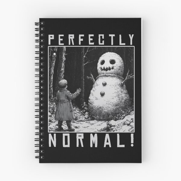 Item preview, Perfectly Normal Snowman – black and white christmas horror manga anime girl designed and sold by ForsakenFrames.