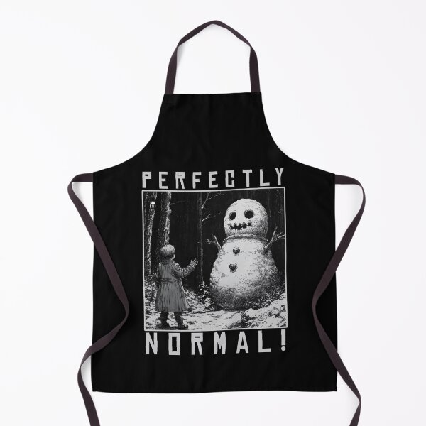 Item preview, Perfectly Normal Snowman – black and white christmas horror manga anime girl designed and sold by ForsakenFrames.