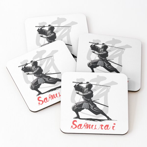 Item preview, SAMURAI artistic kanji writing and silhouette designed and sold by KashikoiUS.