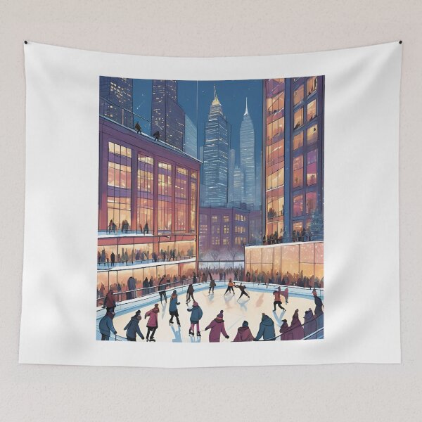 Item preview, Ice Skating Beautiful View Ice Rink designed and sold by xiaidex.