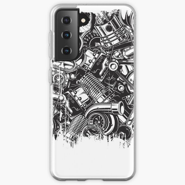 Car Parts Collage Car Enthusiast Samsung Galaxy Soft Case