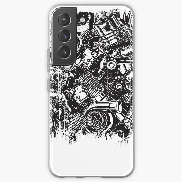 Autoteil-Collagen-Auto-Enthusiast Samsung Galaxy Flexible Hülle