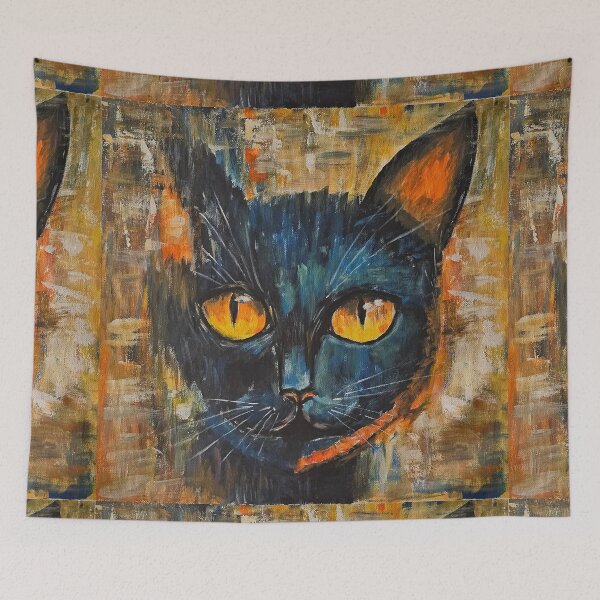 Item preview, Black Cat designed and sold by Alla Gill.