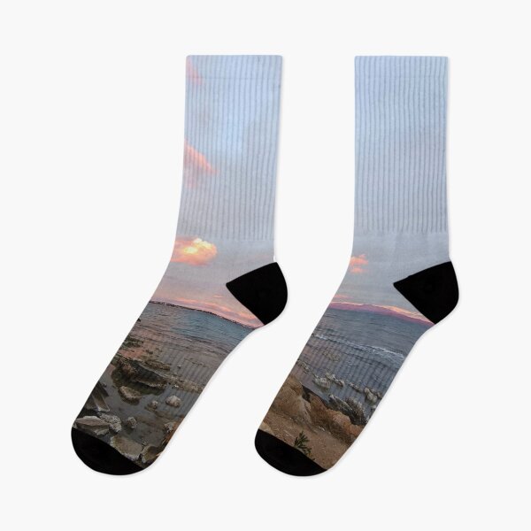 Item preview, The charm of an autumn sunset on a Greek beach designed and sold by DimitraMimika.