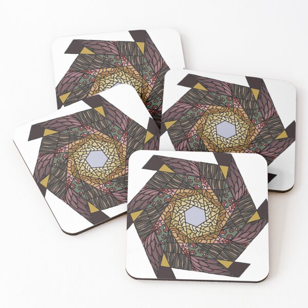 Item preview, Dreary fall hexagon designed and sold by The Menagerie .
