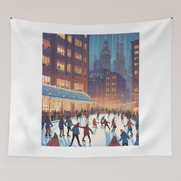 Item preview,  Ice Skating Beautiful View Ice Rink designed and sold by xiaidex.