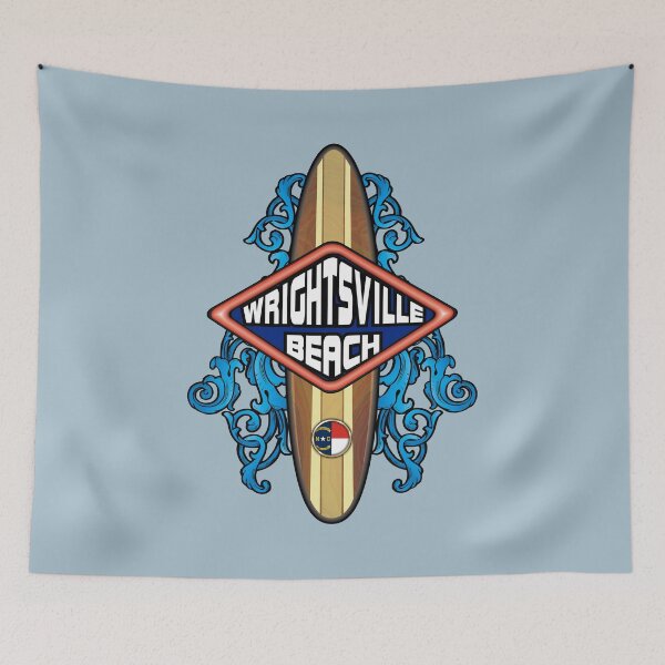 Item preview, Wrightsville Beach North Carolina vintage surfboard designed and sold by studioss76.