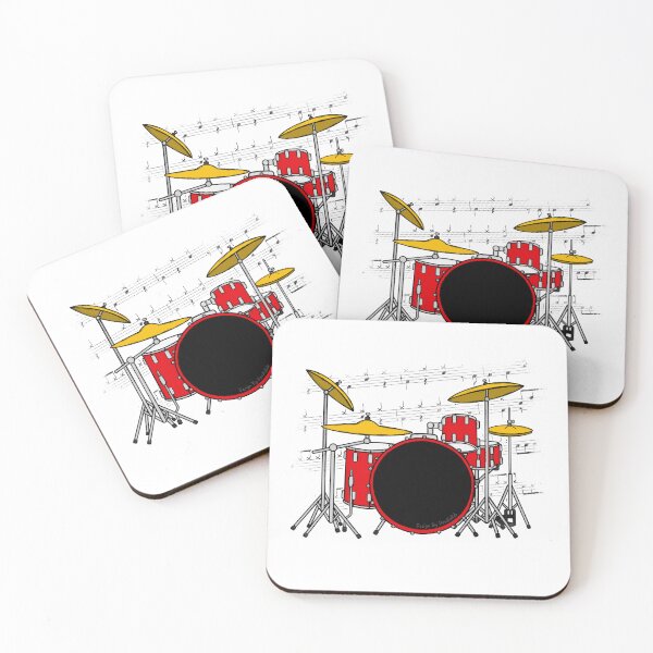 Item preview, Drum Kit Music Notation Drummer Musician designed and sold by doodlerob.